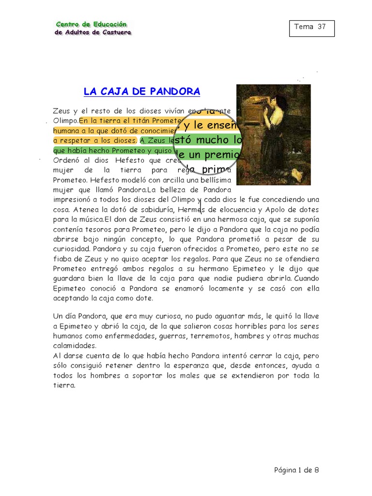 La Caja de Pandora PDF