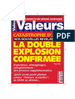 (AZF) La Double Explosion Confirmée - Article Valeurs Actuelles 27.01.2006 - 7p