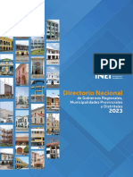Directorio Nacional de Gobiernos Regionales, Municipalidades Provinciales y Distritales 2023