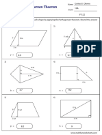 Find missing side lengths using Pythagorean theorem