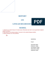 Group 2 Report On Regression Model - Group2