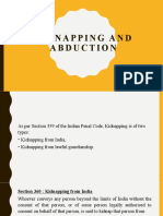 Kidnapping and Abduction