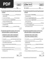 Impulse 3 Unit 6 Test | PDF