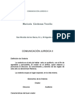 COMUNICACIÓN JURÍDICA II MARICELA C OMPARTIR