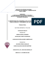 1 La Importancia Del Desarrollo de Las Incubadoras para El Impulso y Crecimiento de Las Mpymes