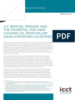 U.S. biofuel demand and the potential for used cooking oil from major Asian exporting countries