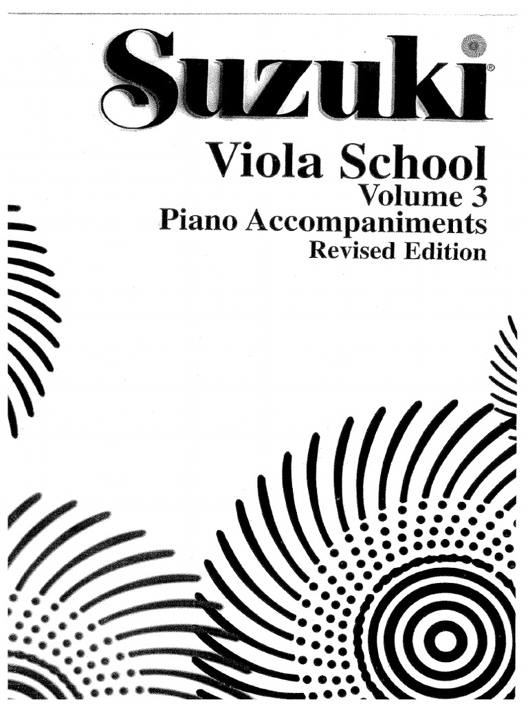 SUZUKI Viola Vol.3 (Piano Part) PDF
