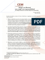 Elegir Con Libertad para Exigir Con Responsabilidad