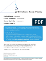 Servsafe Certificate