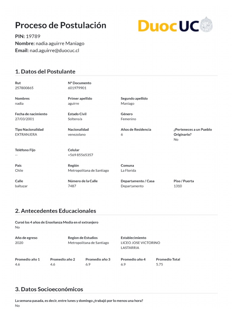 Comprobante Postulacion 19789 | PDF