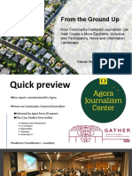 From The Ground Up: How Community-Centered Journalism Can Help Create A More Equitable, Inclusive and Participatory, News and Information Landscape