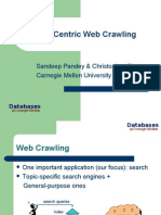 User-Centric Web Crawling: Sandeep Pandey & Christopher Olston Carnegie Mellon University