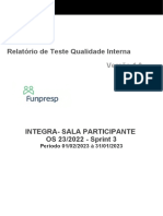 FUNPRESP - INTEGRA - Relatorio - Teste - QI - OS232023 - Sprint 3