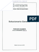 Solucionario General 3er Examen Ordinario Pre 2021-II
