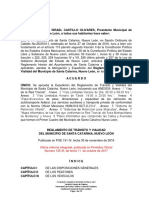 Reglamento de Transito y Vialidad Del Municipio de Santa Catarina Nuevo Leon