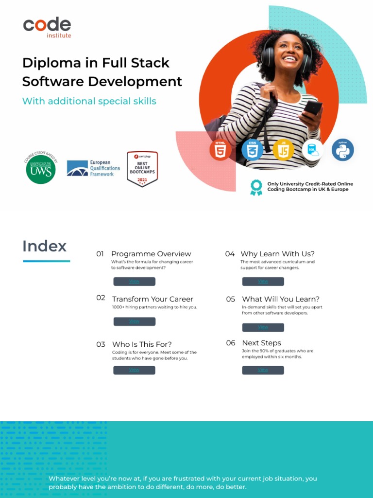 CODE Institute FullStack Software Development Specialization Europe ...