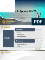 Pitfalls in Diagnosing and Treating Spondylitis TB