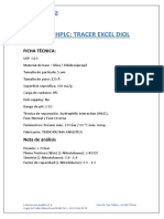 Excel DIOL Información Técnica - HILIC Column
