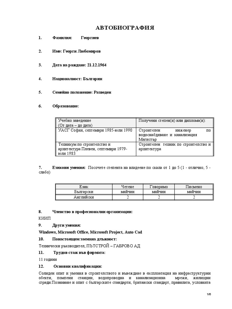 CV GG BG Zigruat | PDF