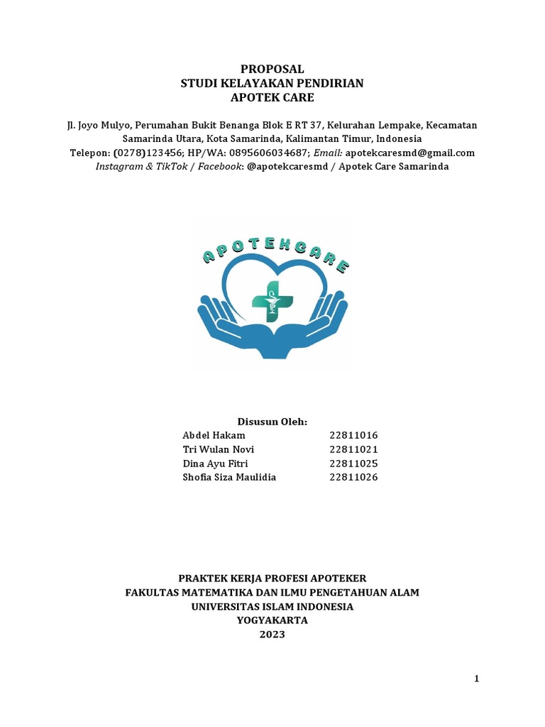 Proposal Apotek Care | PDF