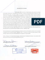 Declaración de traspaso de cuotas sociales de menos de