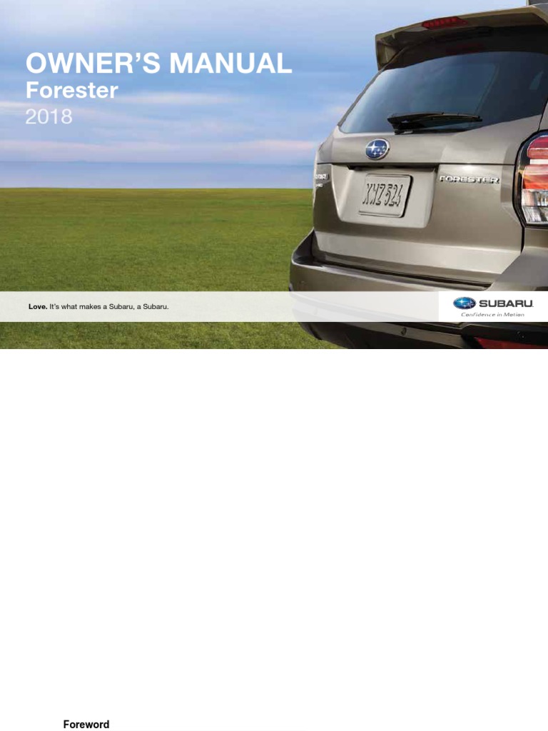 2012 SUBARU FORESTER OWNER S MANUAL PDF FREE DOWNLOAD intelligence overview