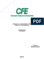 Espec CFE V8000-06 Bco Capacitores Para Redes de Dist