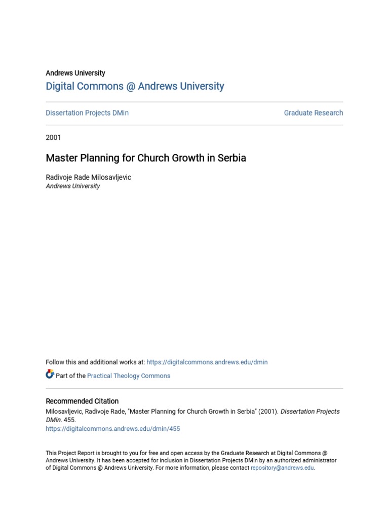 Church Growth Strategy in Serbia | PDF