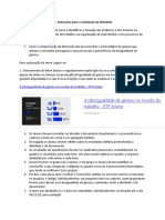 (Des) Igualdade de Género - Instruções para A Realização Da Atividade