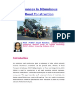 50923638 Advances in Bituminous Road Construction by Prof Prithvi Singh Kandhal