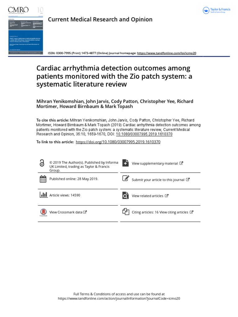 Cardiac Arrhythmia Detection Among Patients Monitored With The