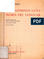 Hjelmslev Louis - Prolegomenos A Una Teoria Del Lenguaje