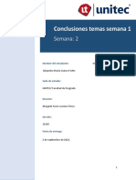 Conclusiones Semana 1