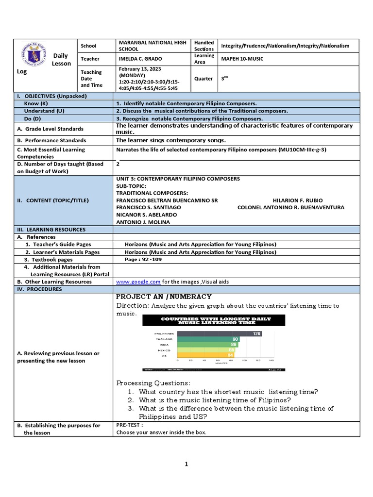 Dlp Music Q3 Feb 132023 Pdf Performing Arts Classical Music
