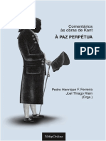 Livro Atualizado. Comentários Às Obras de Kant À Paz Perpétua 2022. Final