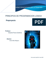 Preproyecto Principios Programacion