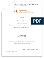 [Manuale Finanza] Tecnica di Borsa - Dispensa Indici Di Borsa, Warrant e Covered Warrant, Obbligazioni Strutturate