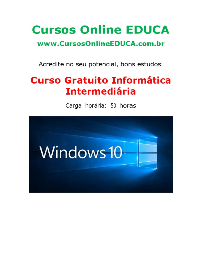 Curso Inform Tica Intermedi Ria Edc 89409 71810 | PDF