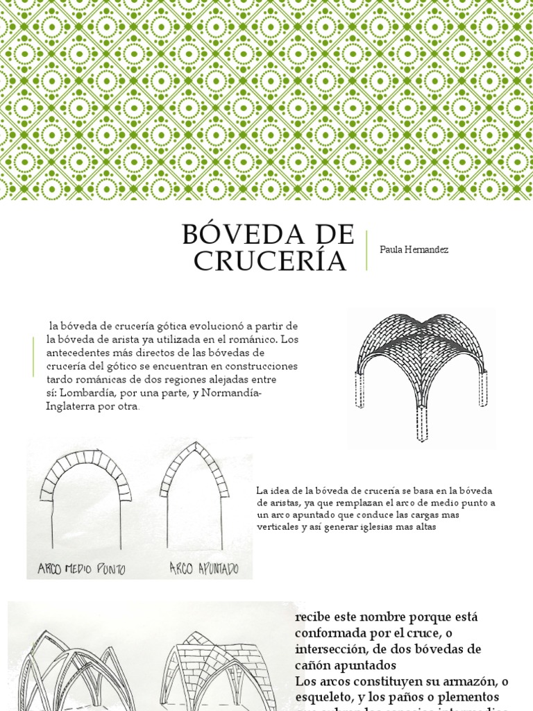Bóvedas de Crucería en Arquitectura Gótica | PDF | Bóveda (Arquitectura ...