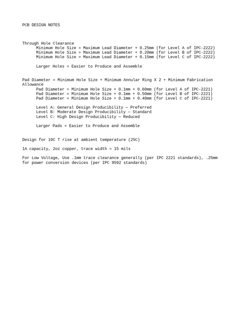 PCB Design Notes | PDF
