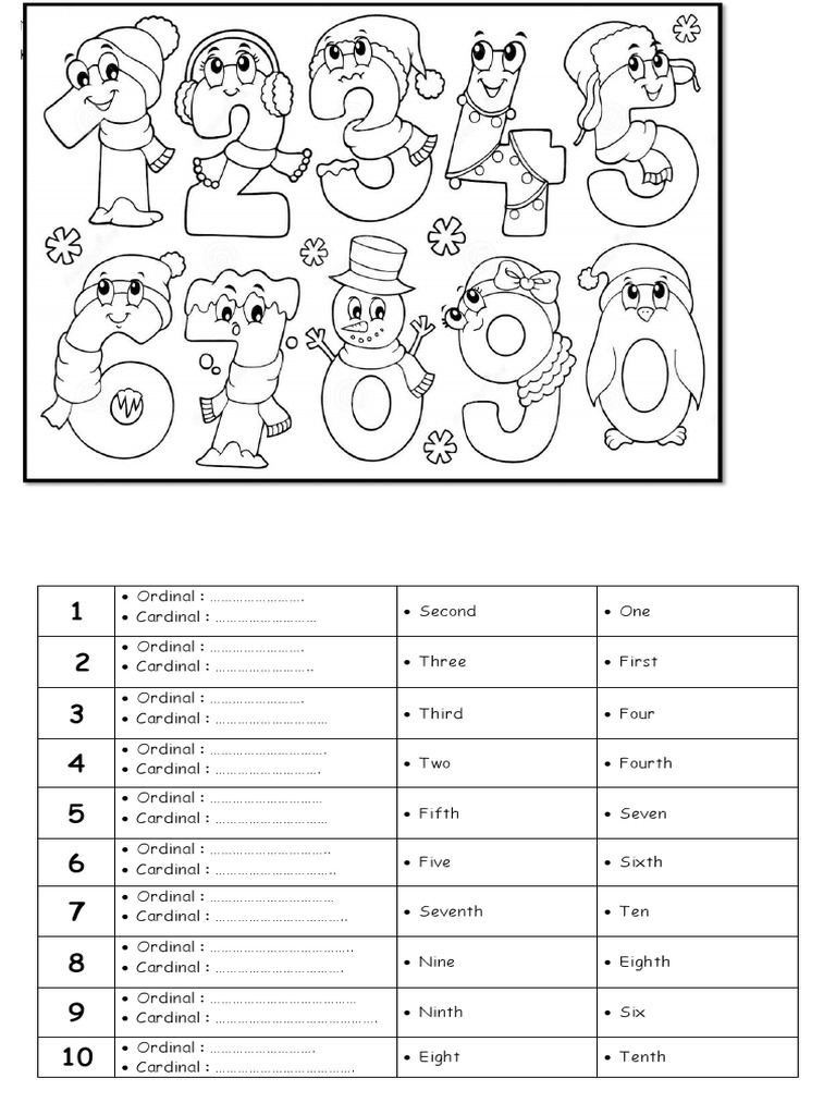 Tugas Bahasa Inggris Mewarnai Angka PDF