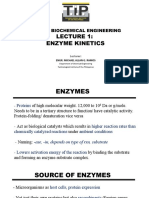 Lecture 1 - Enzyme Kinetics