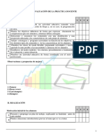 Modelo Autoevaluación Práctica Docente