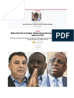 Affaire Petro-Tim Au Sénégal