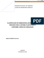 Classificação de Semeadoras-Adubadoras de Precisão para O Sistema Plantio Direto Conforme O Índice de Adequação