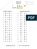 Addition & Subtraction - 1st Grade and 2nd Grade