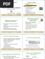 Database Management Systems: Course Content