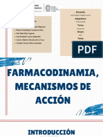 TAREA 4 Farmacodinamia, Mecanismos de Acción