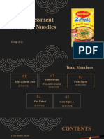 Group A11 Risk Assessment in Maggi Noodles