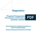 Diagnóstico: Programa Presupuestario: U008 "Prevención y Control Del Sobrepeso, Obesidad y Diabetes"